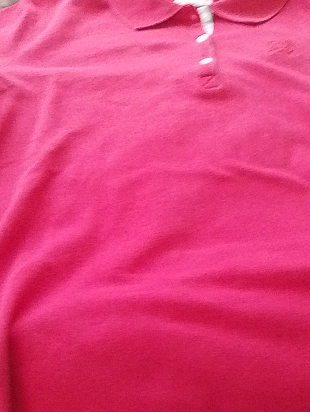 Jones New York Pink Short Sleeve Polo Top